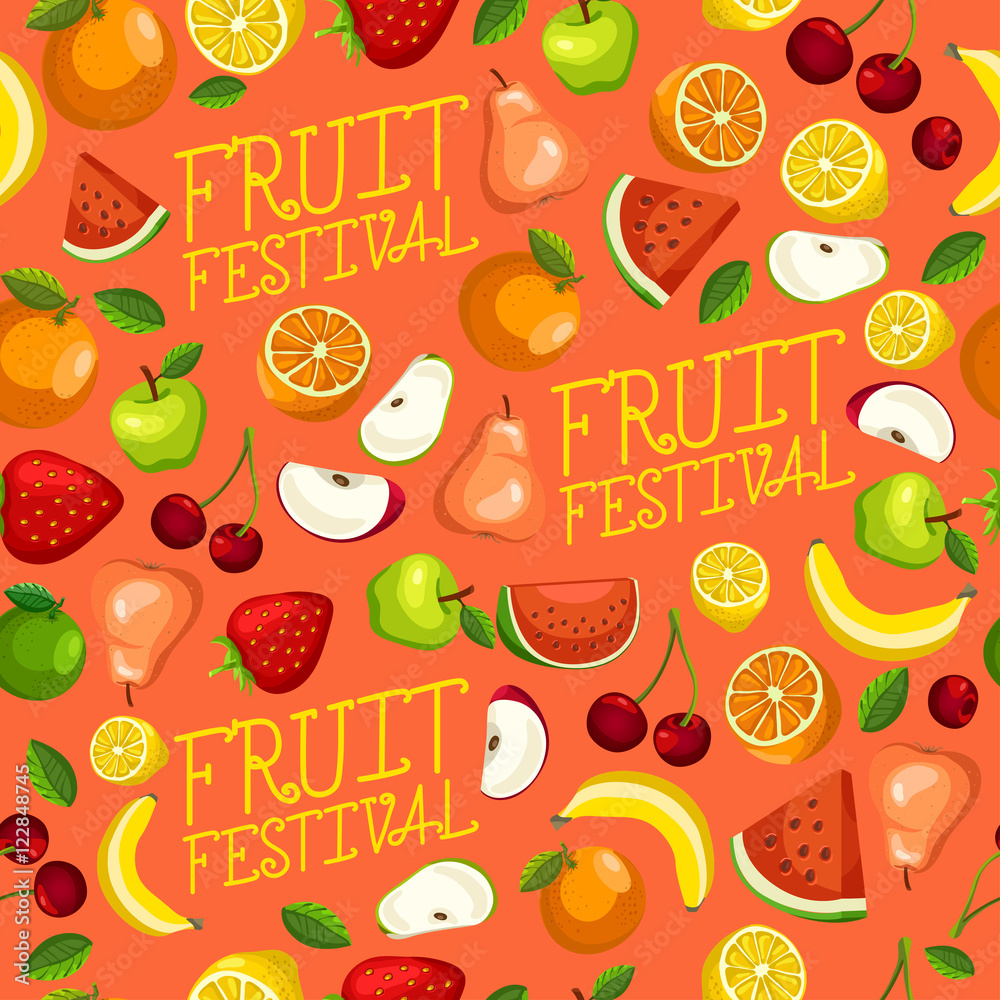 Fruit Festival : Fruit Elements : Vector Illustration Fruit Festival : Fruit Elements : Vector Illustration