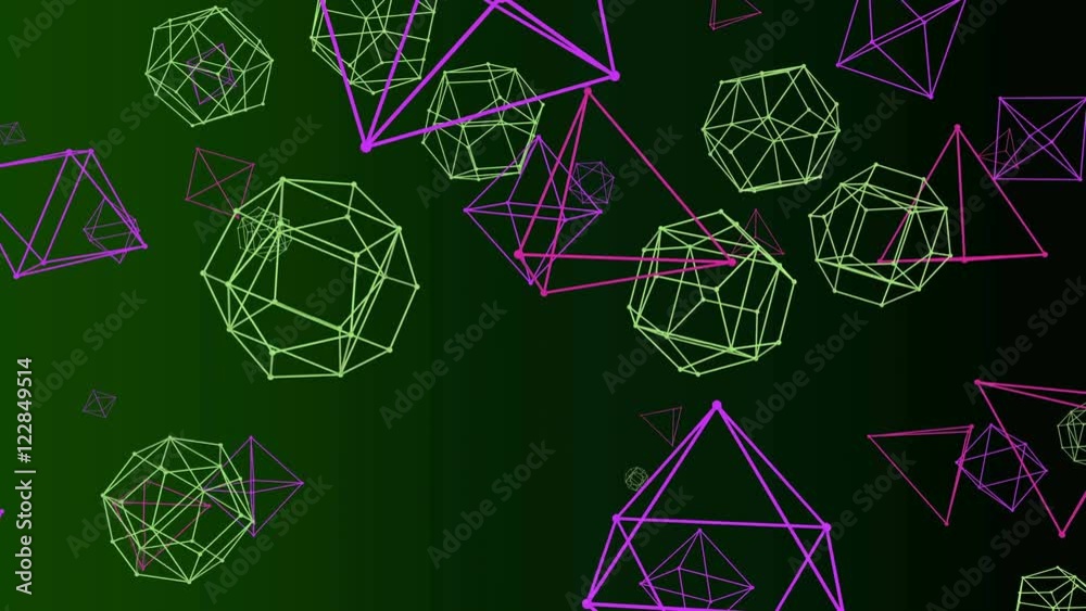 Abstract flying molecules