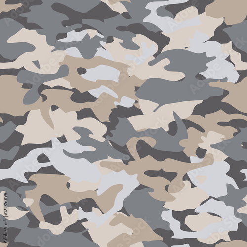 Seamless vector camouflage pattern. Print. Repeating background. Cloth design, wallpaper.