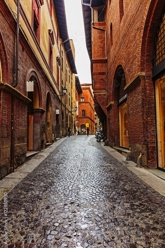 General view of the downtown streets Bologna italy © arbalest