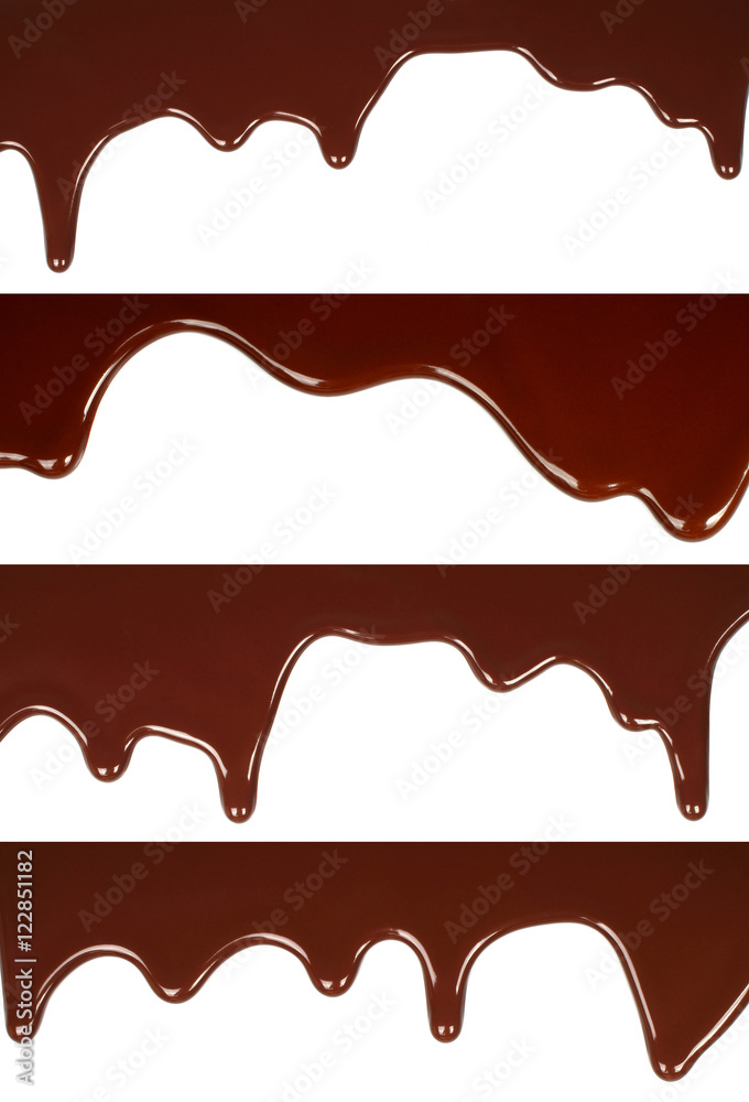 Melted chocolate dripping set Melted chocolate dripping set