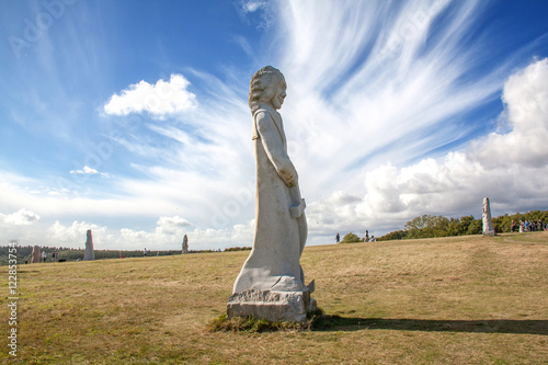 Carnoët, la Vallée des Saints, île de Pâques bretonne, Côtes d'Armor, Bretagne photo