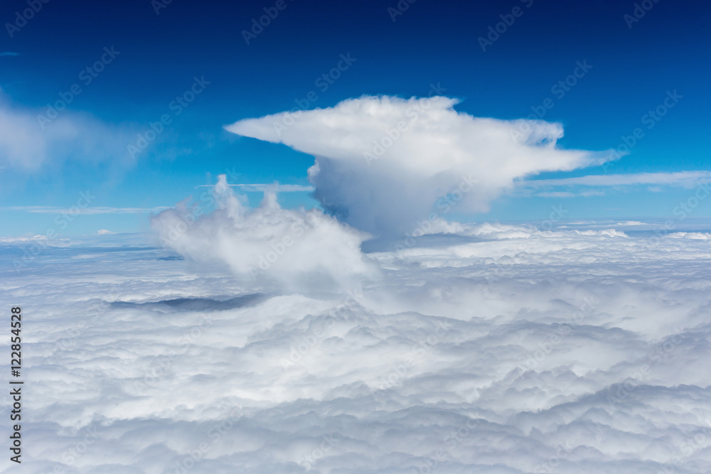Fototapeta premium Blue sky with clouds