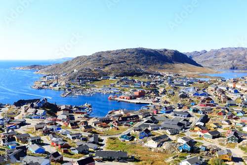 Colourful houses, Qaqortoq, Greenland, Europe