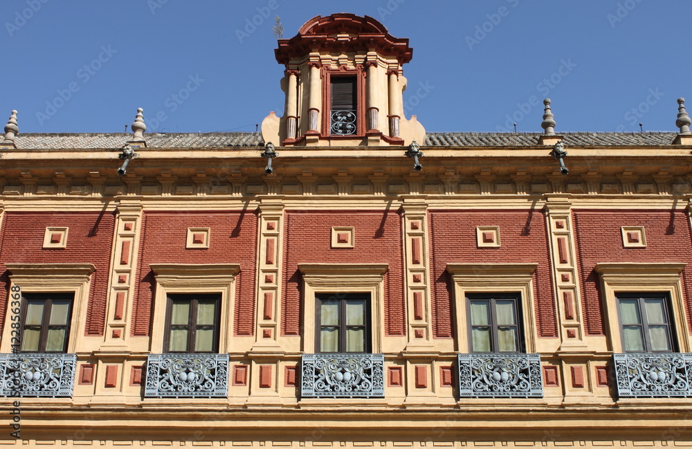 Baroque windows in Sevilla, Spain