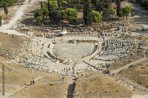 Dionysos-Theater am Burghügel der Akropolis in Athen, Griechenland