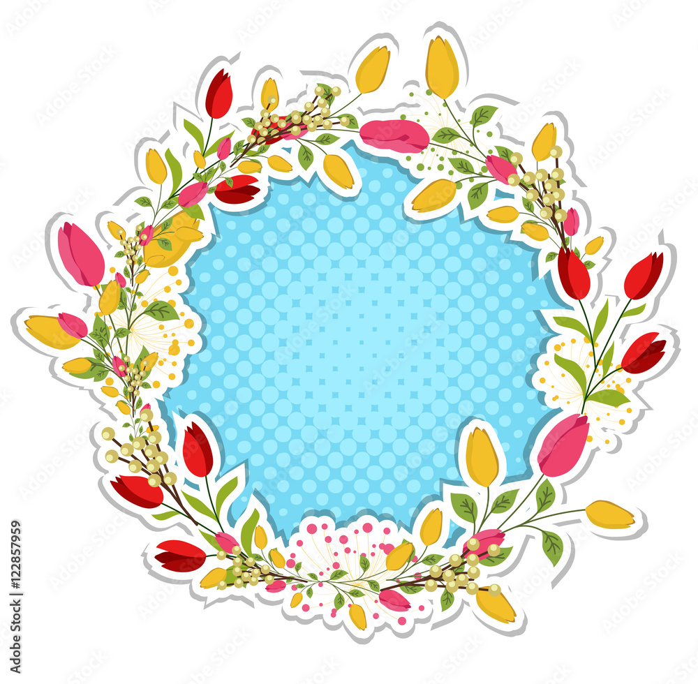 Wreath Sticker