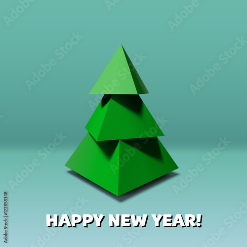 Low poly Christmas tree