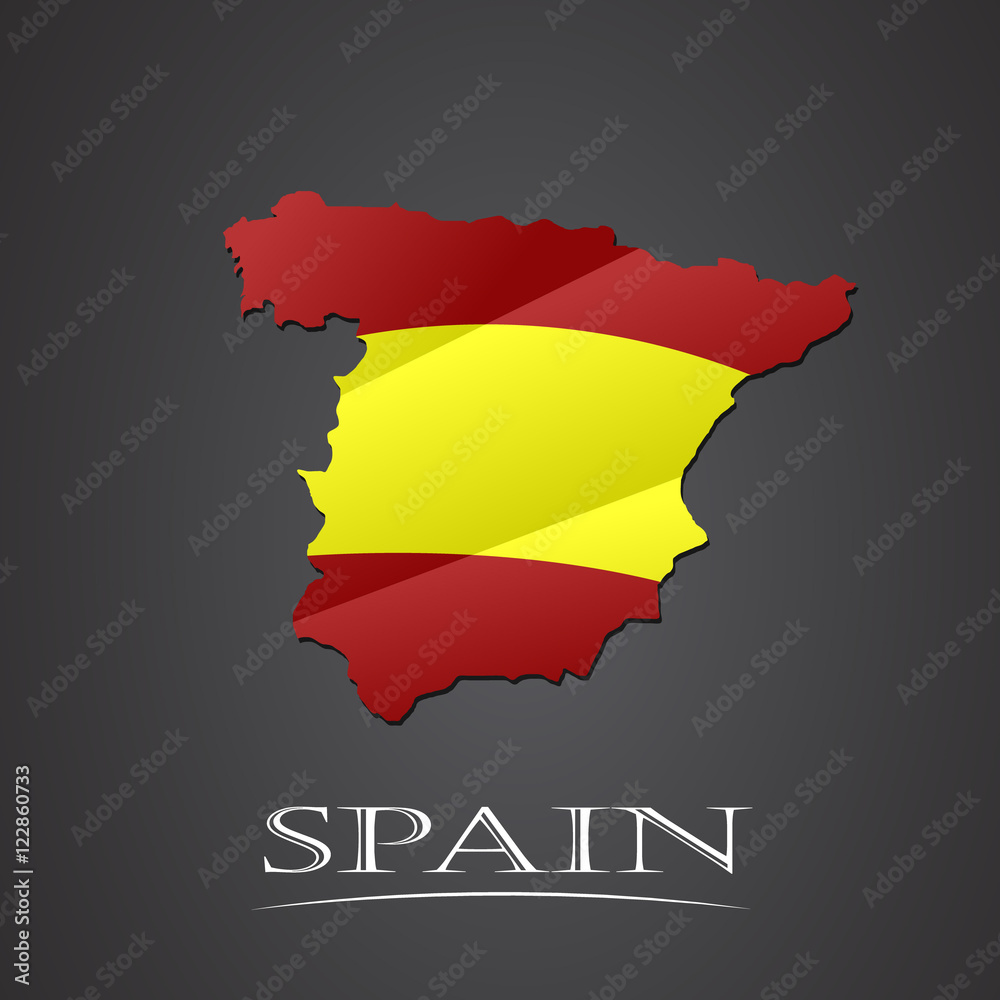 Obraz premium Map of spain. vector illustration