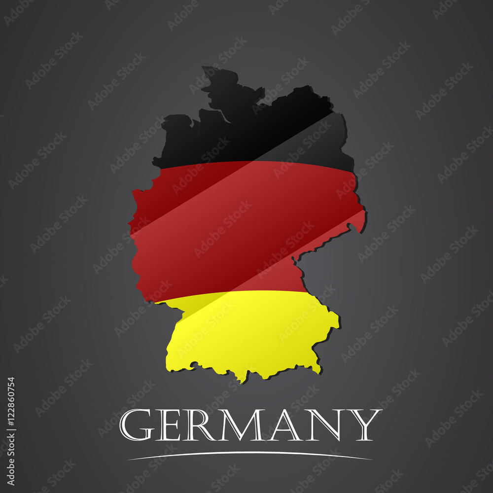 Obraz premium Map of germany. vector illustration