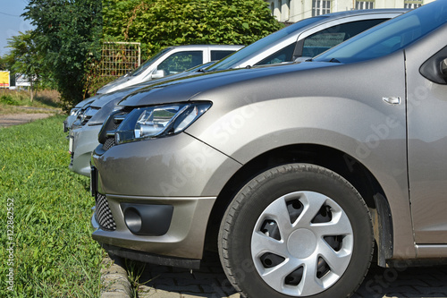 Cars in the parking lot