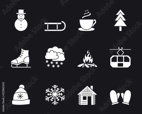 Winter Iconset - Weiß