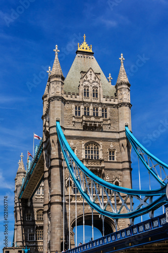 Tower Bridge  1886 - 1894  over Thames - iconic symbol of London