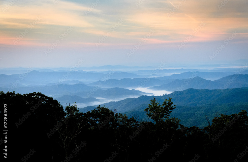 Obraz premium Blue Ridge Parkway