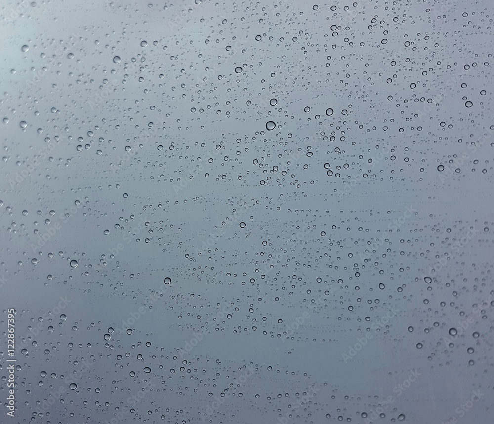 Drops of rain on glass Drops of rain on glass