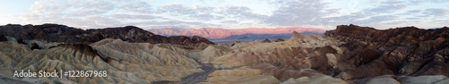 Sunrise at Zabriskie Point  Death Valley NP  USA  Panorama