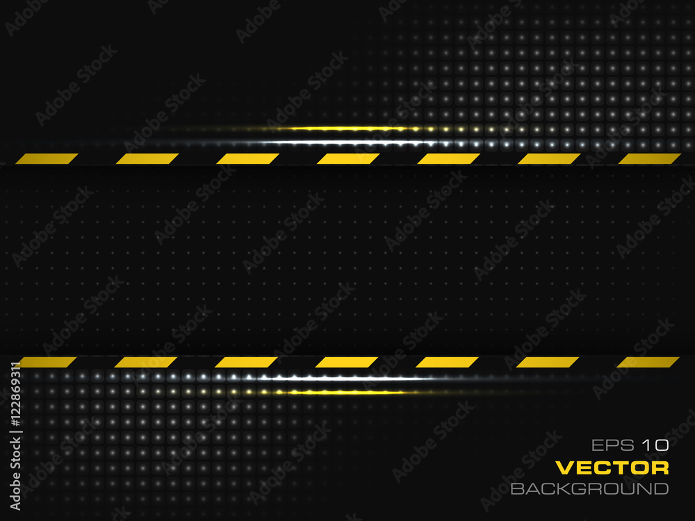 Dark metal industrial vector background.