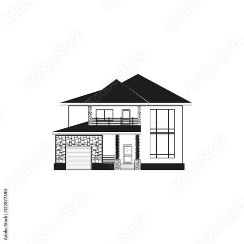 House. Vector icon.