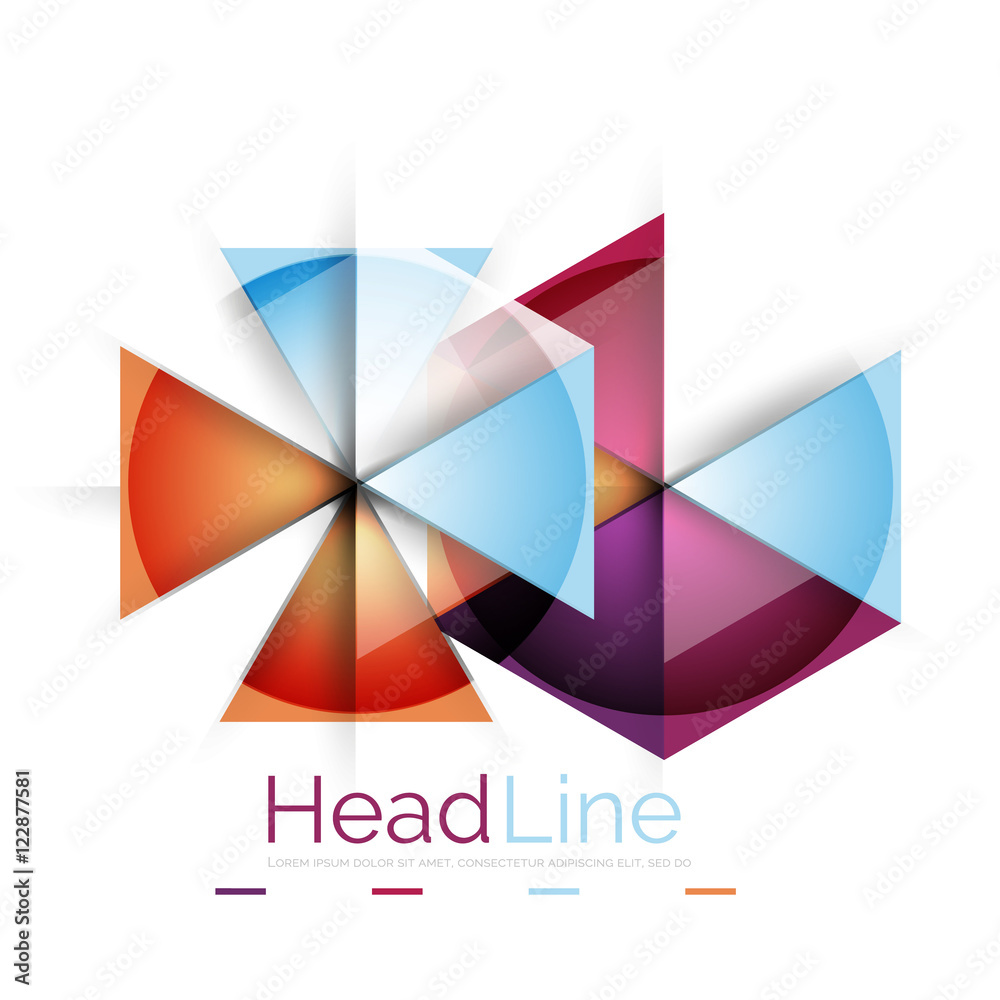 Fototapeta premium Triangle abstract background