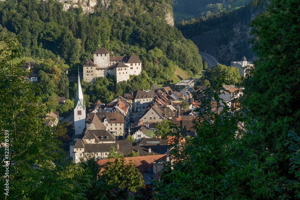 Feldkirch vom Ardetzenberg her gesehen