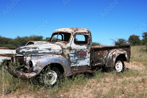 Rusty pick up oldtimer in Namibia, Africa