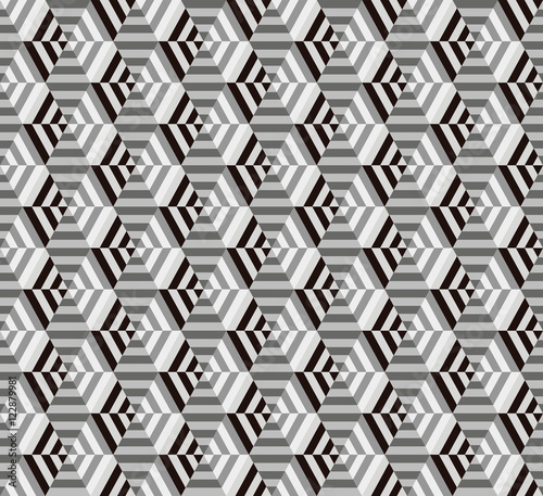 seamless geometrical hexagon pattern