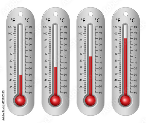 Thermometers different levels