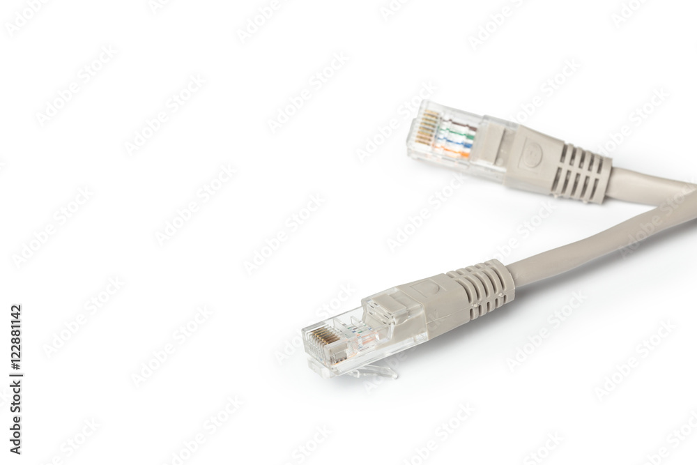 Close up of network cable