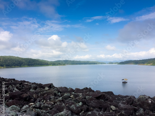 Lake and blue sky with cloudy. © sunshiro