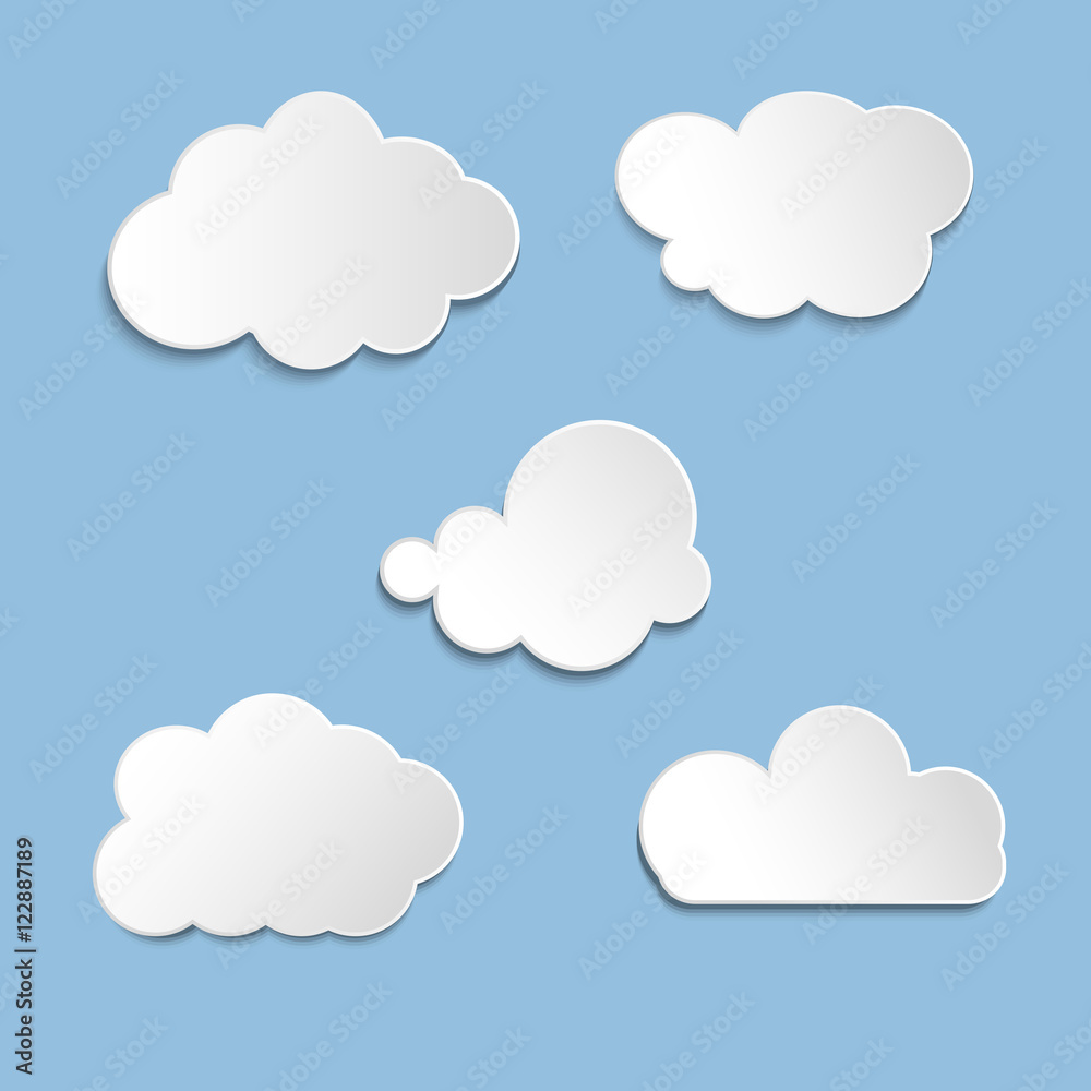 Векторные иллюстрации из коллекции облака