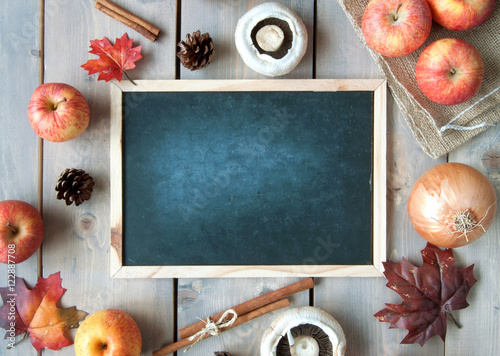 Autumn background with empt...