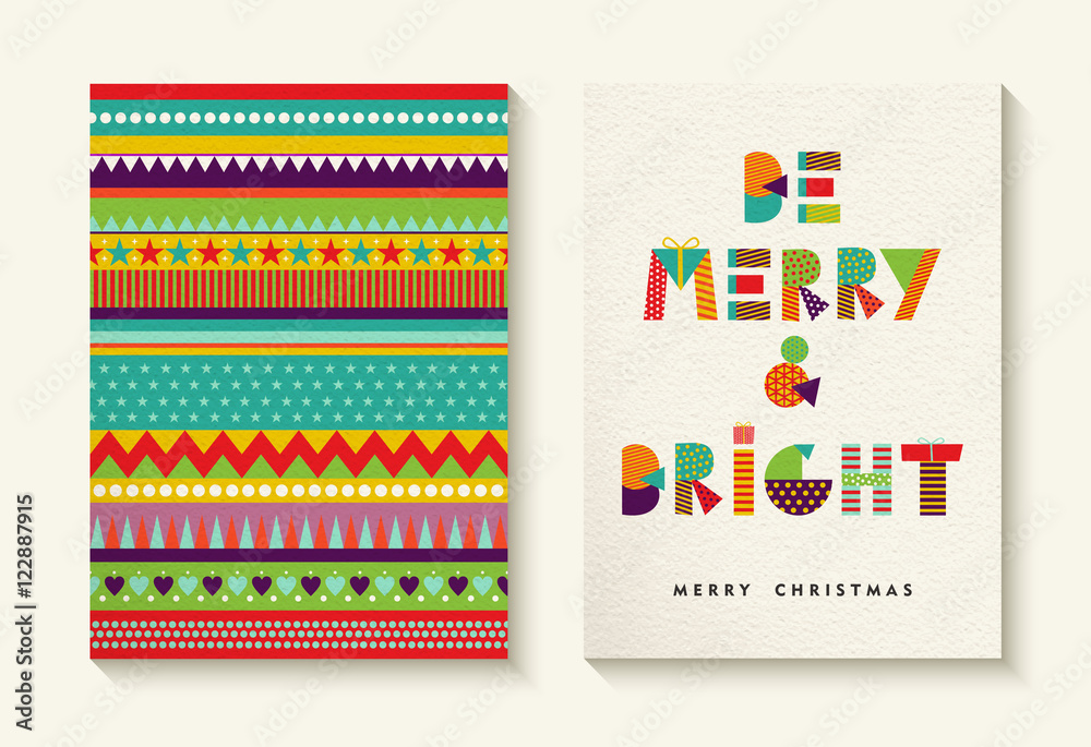 Merry Christmas quote design and fun background Merry Christmas quote design and fun background