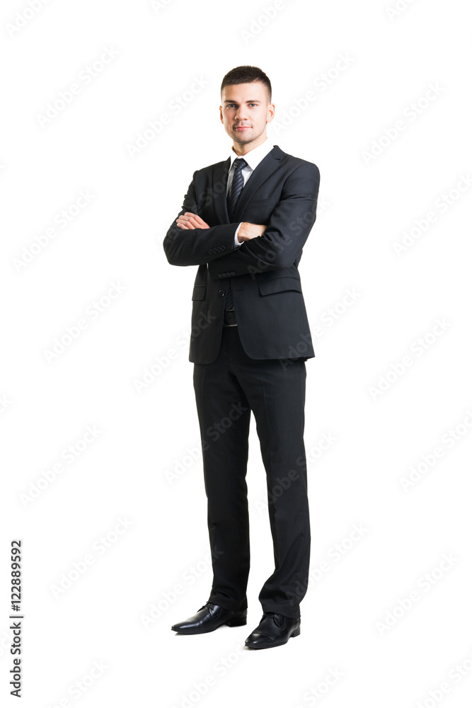 Young and confident business man isolated on white Young and confident business man isolated on white