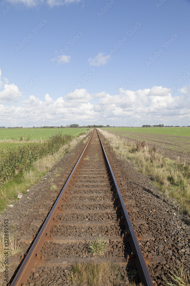 Obraz premium Eisenbahnschienen