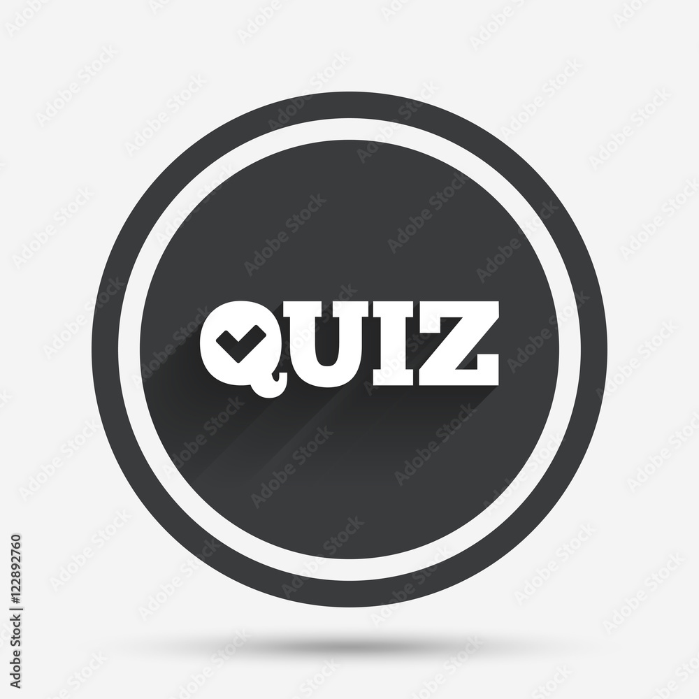 Quiz sign icon. Questions and answers game. Quiz sign icon. Questions and answers game.