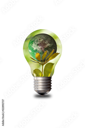 Tener una idea interesante para la conservación de la naturaleza se necesita ahorro de energía para tener un mundo mejor. Utilicemos energía renovable