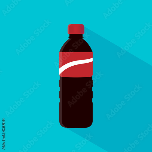 Bottle of cola soda vector.