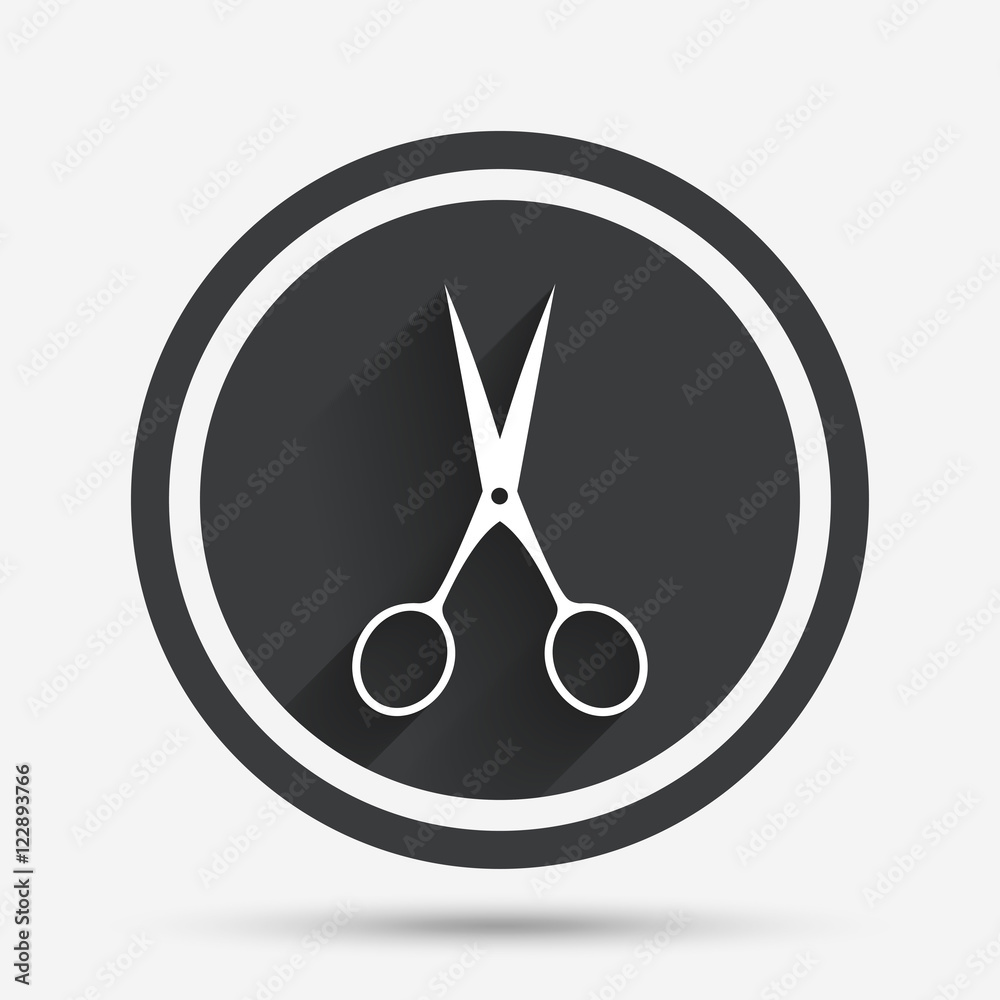 Scissors hairdresser sign icon. Tailor symbol. Scissors hairdresser sign icon. Tailor symbol.