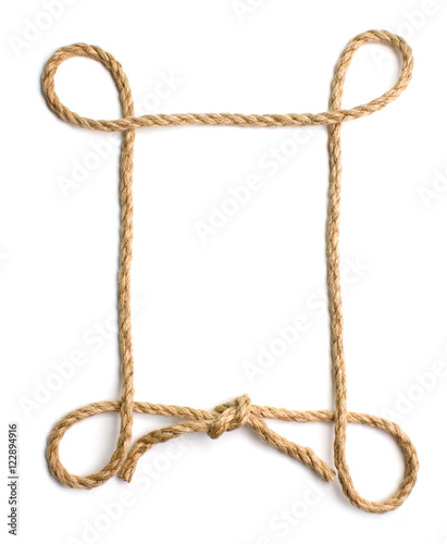 picture frame of rope