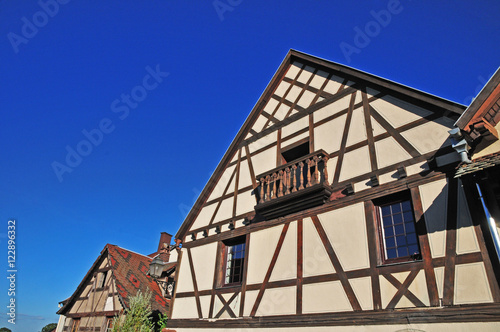 Otrott, antiche case alsaziane, Alsazia - Francia