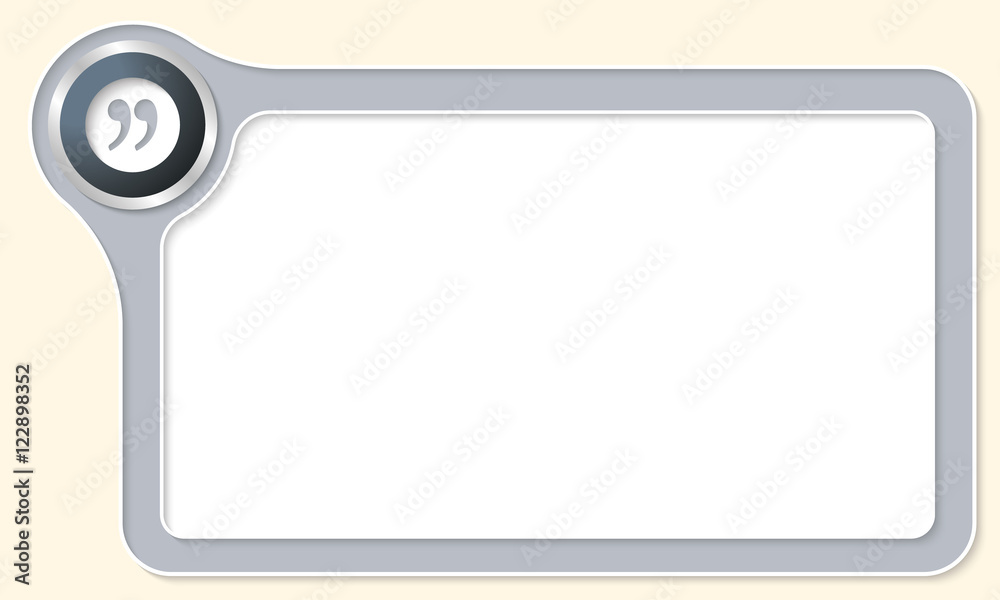 Vector frame for your text and quotation mark Vector frame for your text and quotation mark