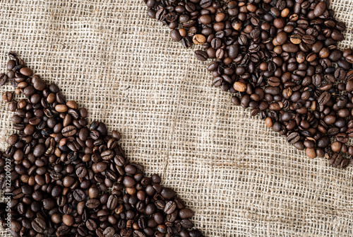 the coffee grains