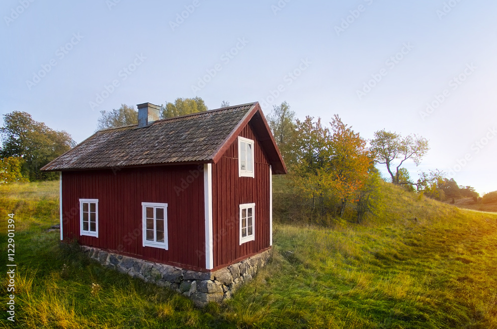 Old wooden house in Sweden