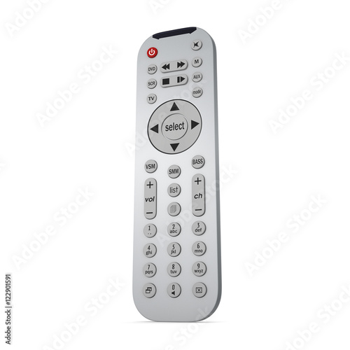 3D rendering TV Remote