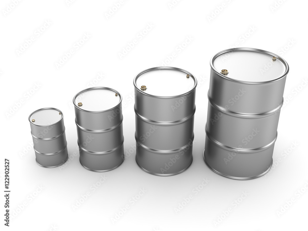 3D rendering aluminum barrel 3D rendering aluminum barrel