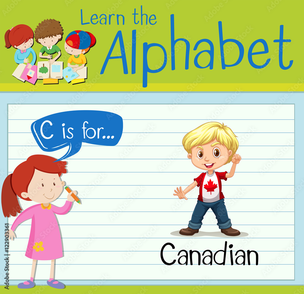 Flashcard letter C is for canadian Flashcard letter C is for canadian