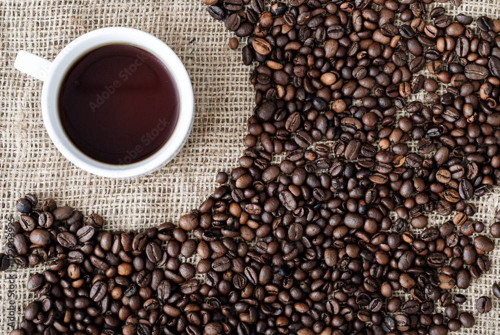 Fototapeta premium the coffee grains