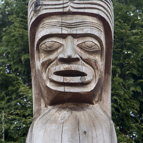 Totem pole at Stanley Park, Vancouver, British Columbia, Canada