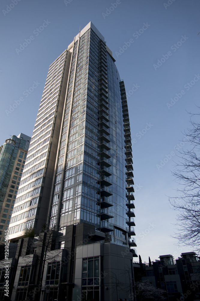 Skyscraper in downtown, Vancouver, British Columbia, Canada