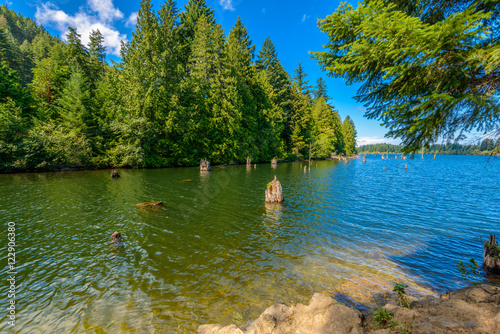 Fototapeta Naklejka Na Ścianę i Meble -  Beautiful Westwood Lake in Canada.